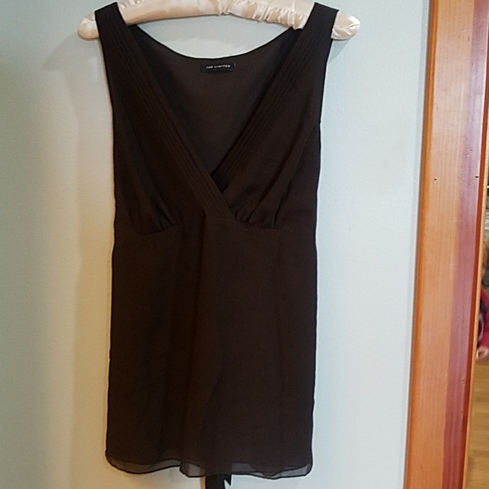 Silk sleeveless blouse